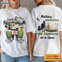 Personalized For Couple Making Memories One Campsite At A Time Double-sided Printing Shirt 33922 thumb 1