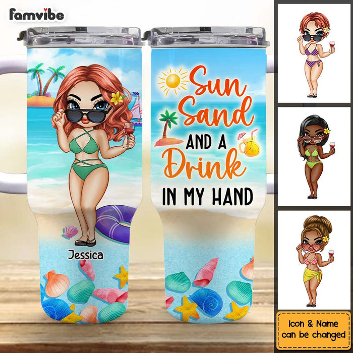 Personalized Gift For Summer Girl 40oz Tumbler With Straw 33924 1