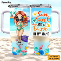 Personalized Gift For Summer Girl 40oz Tumbler With Straw 33924 thumb 1