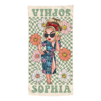 Personalized For Family Retro Multi Style Beach Towel 33927 thumb 1