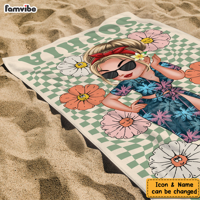 Personalized For Family Retro Multi Style Beach Towel 33927 1