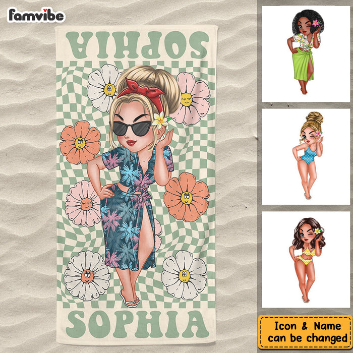 Personalized For Family Retro Multi Style Beach Towel 33927 1
