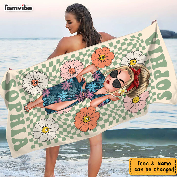 Personalized For Family Retro Multi Style Beach Towel 33927 1