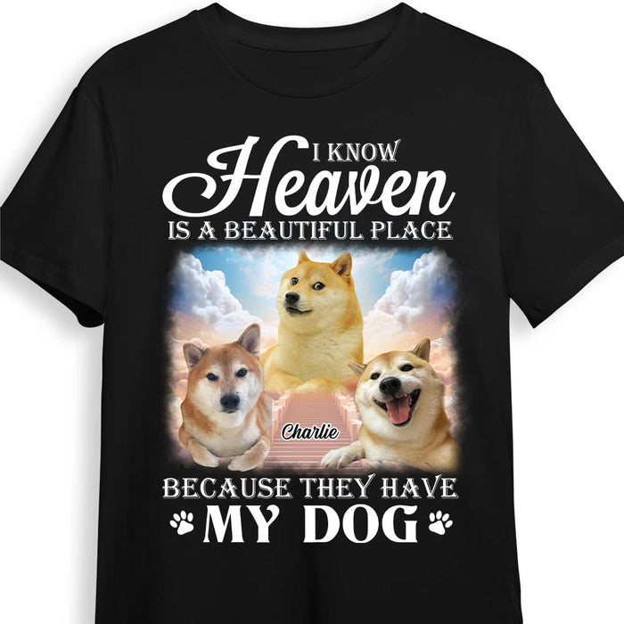 Personalized Custom Photo Memorial Heaven Beautiful Place Shirt - Hoodie - Sweatshirt 33930 1