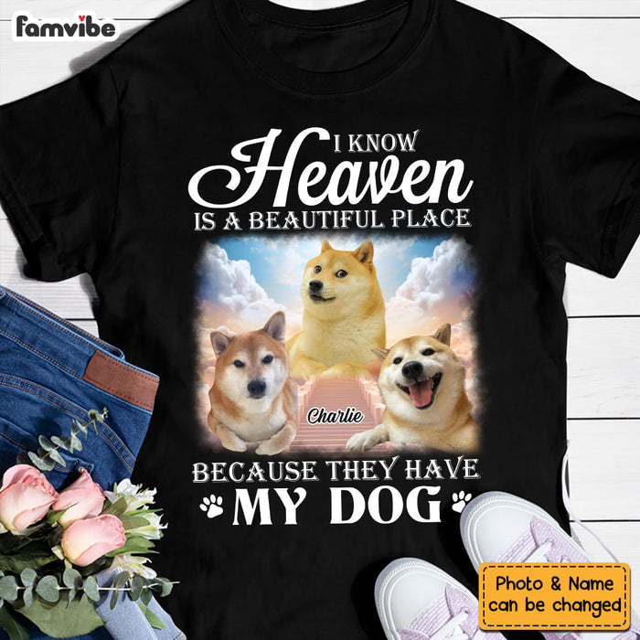 Personalized Custom Photo Memorial Heaven Beautiful Place Shirt - Hoodie - Sweatshirt 33930 1