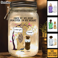 Personalized Memorial Gift For Loss Of Dog Shine In My Heart Mason Jar Light 33932 thumb 1