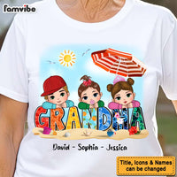 Personalized Summer Vibes Grandma Shirt - Hoodie - Sweatshirt 33937 thumb 1