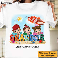 Personalized Summer Vibes Grandma Shirt - Hoodie - Sweatshirt 33937 thumb 1