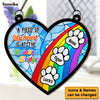Personalized Gift For Pet Memorial Rainbow Bridge Acrylic Mix Wood Suncatcher Ornament 33942 1