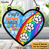 Personalized Gift For Pet Memorial Rainbow Bridge Acrylic Mix Wood Suncatcher Ornament 33942 1