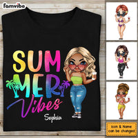 Personalized Summer Vibes Girl Shirt - Hoodie - Sweatshirt 33946 thumb 1