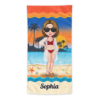 Personalized Traveling Beach Poolside Swimming Picnic Vacation Beach Towel 33950 thumb 1