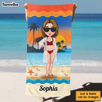 Personalized Traveling Beach Poolside Swimming Picnic Vacation Beach Towel 33950 thumb 1