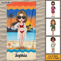 Personalized Traveling Beach Poolside Swimming Picnic Vacation Beach Towel 33950 thumb 1