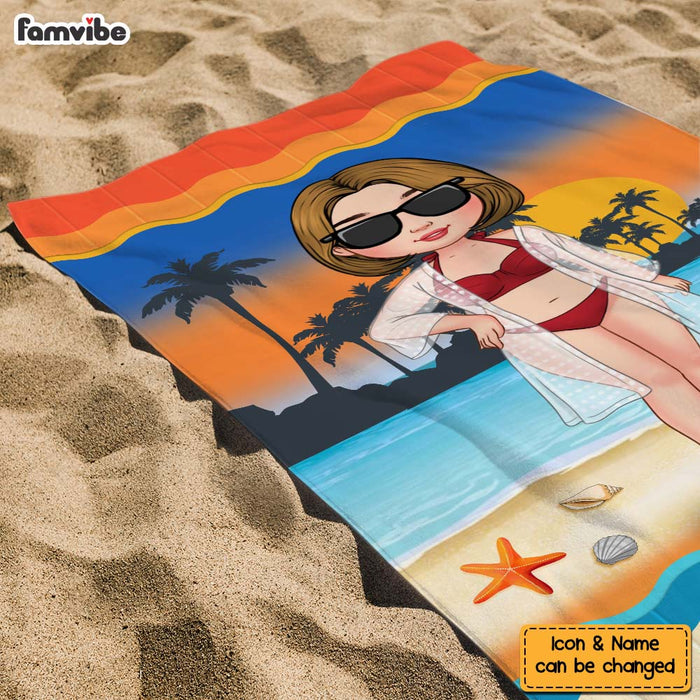 Personalized Traveling Beach Poolside Swimming Picnic Vacation Beach Towel 33950 1