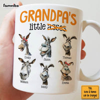 Personalized Gift for Grandpa Little Asses Mug 33954 thumb 1