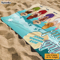 Personalized Girls Just Wanna Have Sun Beach Towel 33955 thumb 1