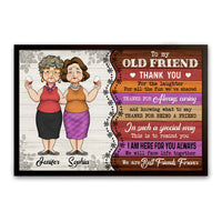Personalized Gift For Old Friends Thank You For Poster 33956 thumb 1
