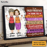 Personalized Gift For Old Friends Thank You For Poster 33956 thumb 1