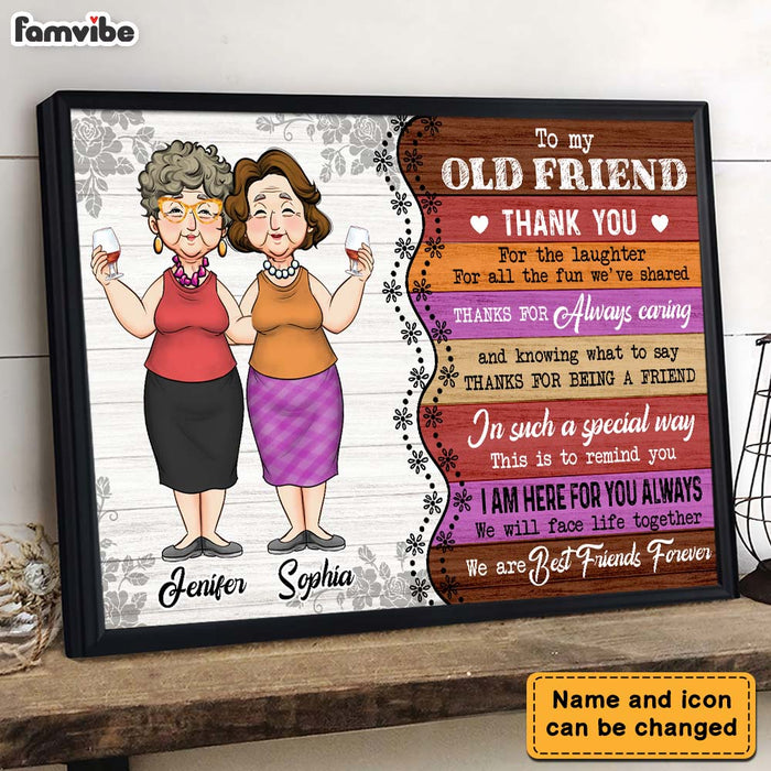 Personalized Gift For Old Friends Thank You For Poster 33956 1