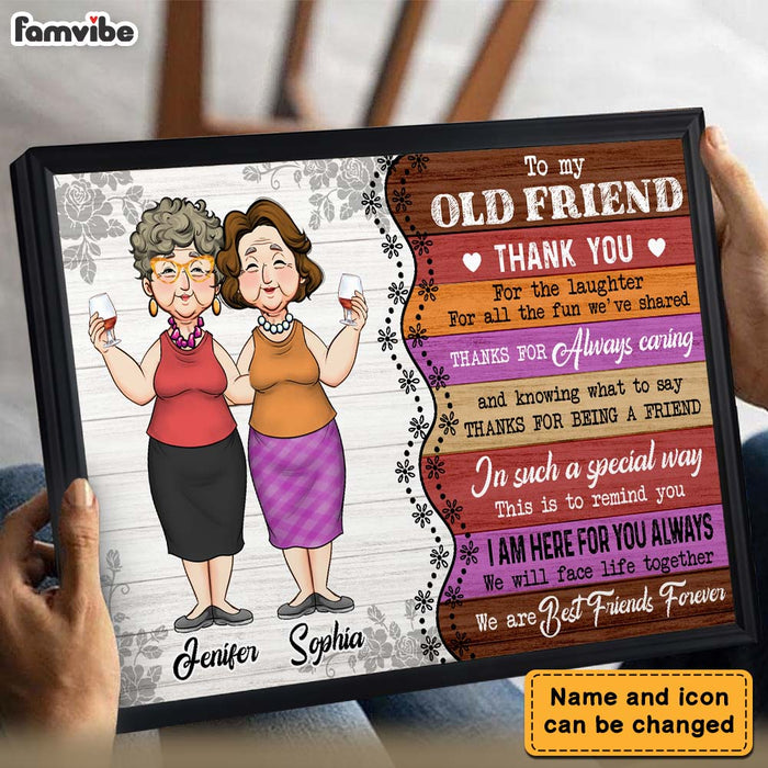 Personalized Gift For Old Friends Thank You For Poster 33956 1