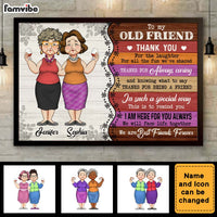 Personalized Gift For Old Friends Thank You For Poster 33956 thumb 1