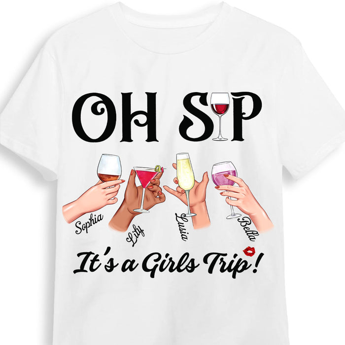 Personalized Gift For Friends Girls Trip Oh Sip Shirt - Hoodie - Sweatshirt 33959 1