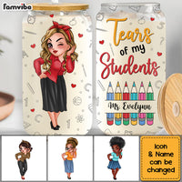 Personalized Gift For Teacher Tears Of My Students Glass Can 33962 thumb 1