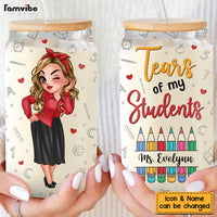 Personalized Gift For Teacher Tears Of My Students Glass Can 33962 thumb 1