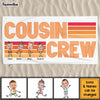 Personalized Funny Cousin Crew Retro Stripe Beach Towel 33964 1