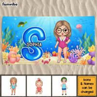 Personalized Alphabet Name Kid Beach Towel 33965 thumb 1