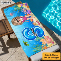 Personalized Alphabet Name Kid Beach Towel 33965 thumb 1