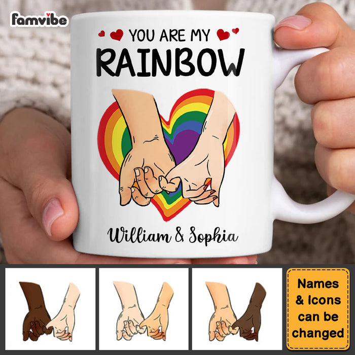 Personalized You Are My Rainbow Pride Mug 33966 1