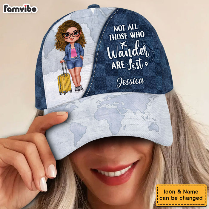 Personalized For Travel Lovers Not All Those Who Wander Are Lost Cap 33973 1