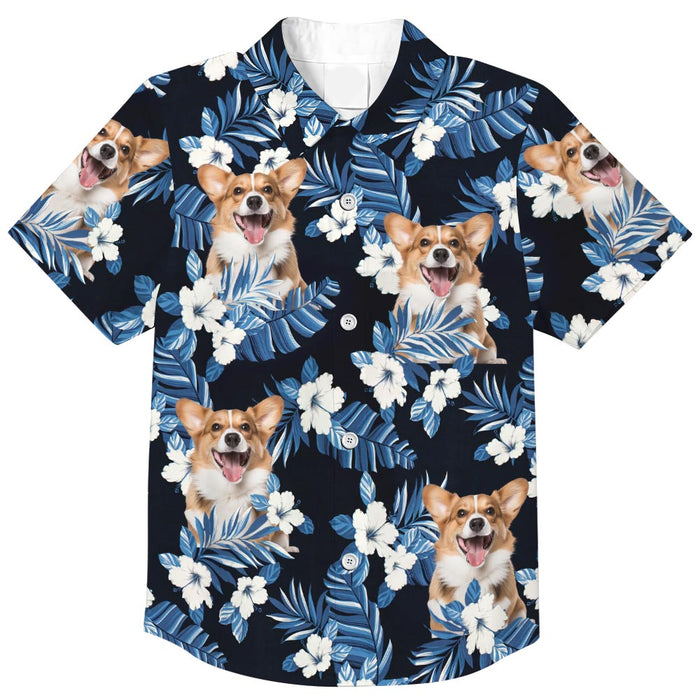 Personalized Gift For Dog Dad Lily Beach Photo Hawaiian Shirt 33975 1