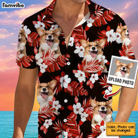 Personalized Gift For Dog Dad Lily Beach Photo Hawaiian Shirt 33975 thumb 1
