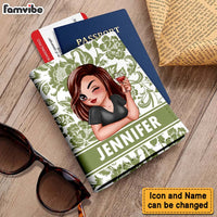 Personalized Gift For Traveling Lovers Floral Passport Cover 33976 thumb 1