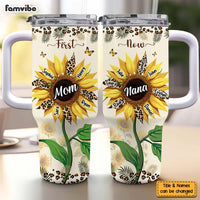 Personalized For Grandma Mom First Mom Now Grandma Sunflower 40Oz Tumbler With Straw 33978 thumb 1