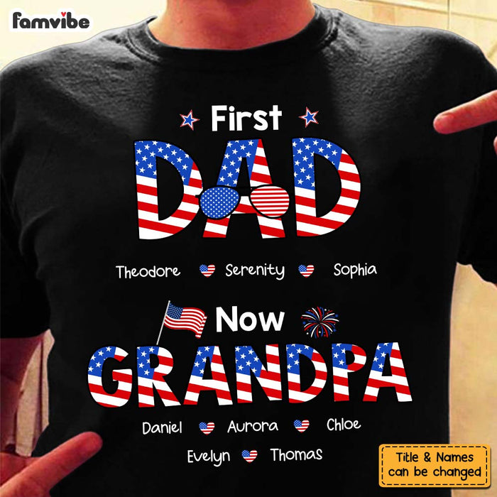 Personalized Gift For Grandpa First Dad Now Grandpa Shirt - Hoodie - Sweatshirt 33986 1