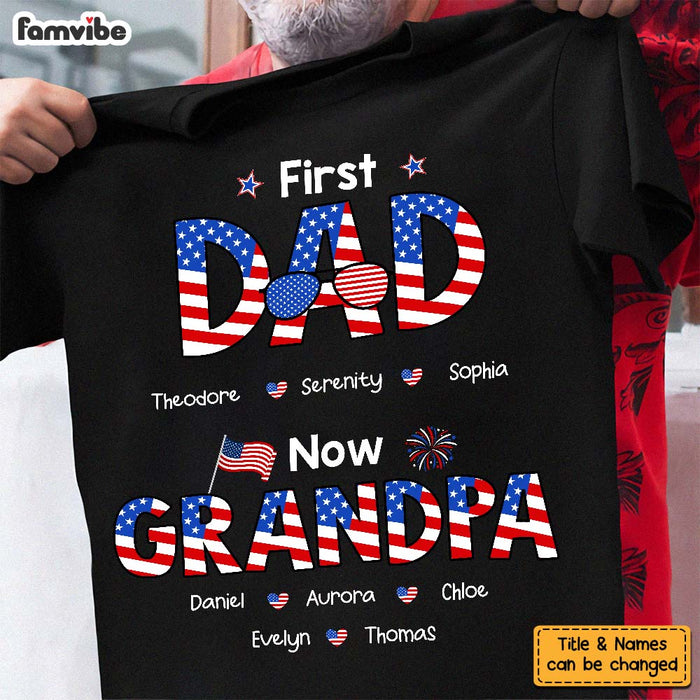 Personalized Gift For Grandpa First Dad Now Grandpa Shirt - Hoodie - Sweatshirt 33986 1