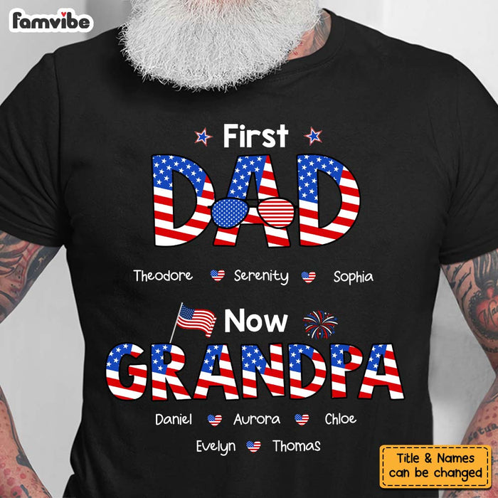 Personalized Gift For Grandpa First Dad Now Grandpa Shirt - Hoodie - Sweatshirt 33986 1