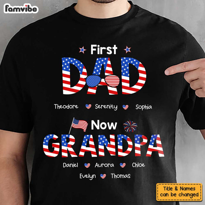 Personalized Gift For Grandpa First Dad Now Grandpa Shirt - Hoodie - Sweatshirt 33986 1