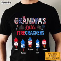 Personalized Gift For Grandpa Grandpa's Little Firecrackers Shirt - Hoodie - Sweatshirt 33988 thumb 1