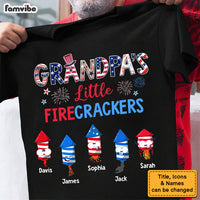 Personalized Gift For Grandpa Grandpa's Little Firecrackers Shirt - Hoodie - Sweatshirt 33988 thumb 1