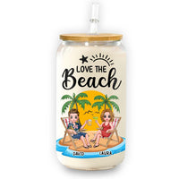 Personalized For Couple Love The Beach Glass Can 33990 thumb 1