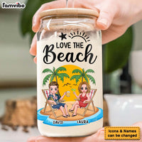 Personalized For Couple Love The Beach Glass Can 33990 thumb 1