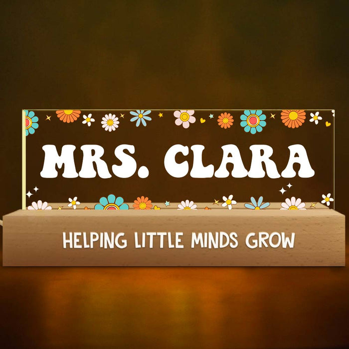 Personalized Gift For Teacher Acrylic Name Night Light 33991 1