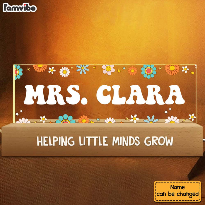 Personalized Gift For Teacher Acrylic Name Night Light 33991 1