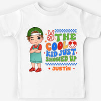 Personalized Gift For Grandson The Cool Kid Just Showed Up Kid T Shirt - Kid Hoodie - Kid Sweatshirt 33992 thumb 1