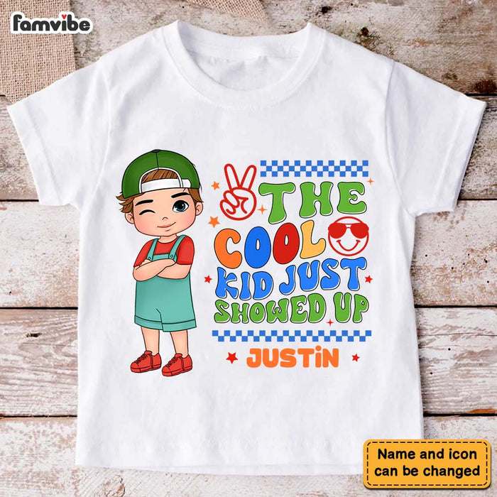 Personalized Gift For Grandson The Cool Kid Just Showed Up Kid T Shirt - Kid Hoodie - Kid Sweatshirt 33992 1